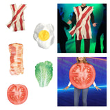 Maxbell Adult Food Costume Lovely Unisex Dress up for Themed Party Stage Performance Strip