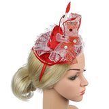Maxbell Women's Fascinators Hairpin Headpiece Hair Clip for Prom Cocktail Mardi Gras