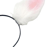 Maxbell Rabbit Ear Hair Clip Hairpin Animal Ears Barrettes for Party Christmas Dance with hairband