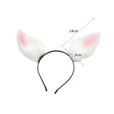 Maxbell Rabbit Ear Hair Clip Hairpin Animal Ears Barrettes for Party Christmas Dance with hairband