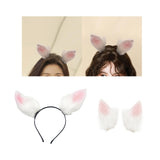 Maxbell Rabbit Ear Hair Clip Hairpin Animal Ears Barrettes for Party Christmas Dance with hairband