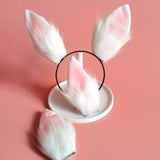 Maxbell Rabbit Ear Hair Clip Hairpin Animal Ears Barrettes for Party Christmas Dance with hairband