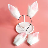 Maxbell Rabbit Ear Hair Clip Hairpin Animal Ears Barrettes for Party Christmas Dance with hairband