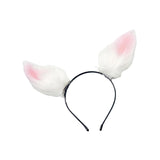 Maxbell Rabbit Ear Hair Clip Hairpin Animal Ears Barrettes for Party Christmas Dance with hairband
