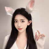 Maxbell Rabbit Ear Hair Clip Hairpin Animal Ears Barrettes for Party Christmas Dance with hairband
