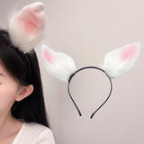 Maxbell Rabbit Ear Hair Clip Hairpin Animal Ears Barrettes for Party Christmas Dance with hairband
