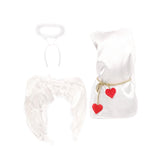 Maxbell 3 Pieces Angel Wing Costume Cute Cupids Costume for Role Play Wedding Holiday S