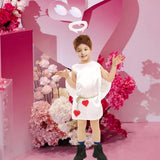 Maxbell 3 Pieces Angel Wing Costume Cute Cupids Costume for Role Play Wedding Holiday S
