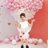 Maxbell 3 Pieces Angel Wing Costume Cute Cupids Costume for Role Play Wedding Holiday M