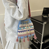 Maxbell Womens Shoulder Bag Casual Female Purse for Party Autumn and Winter Birthday blue