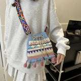 Maxbell Womens Shoulder Bag Casual Female Purse for Party Autumn and Winter Birthday blue