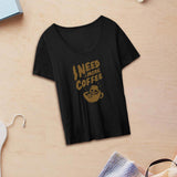 Maxbell Women's T Shirt Trendy Soft Short Sleeve Tops for Daily Wear Sports Vacation L Black