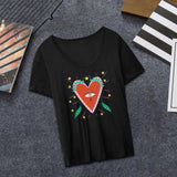 Maxbell Women's T Shirt Simple Round Neck Loose Fit Basic Tee for Work Daily Walking S