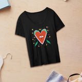 Maxbell Women's T Shirt Simple Round Neck Loose Fit Basic Tee for Work Daily Walking XXL