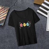 Maxbell Fashion Women Printed T Shirt Summer Lady Tee Shirt for Beach Hiking Fishing XL