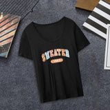 Maxbell Women's T Shirt Fashion Loose Fit Streetwear Female Tee Shirts Clothes Black S