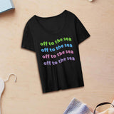 Maxbell Fashion Women Printed T Shirt Soft Female Tee Shirt for Hiking Home Trekking S