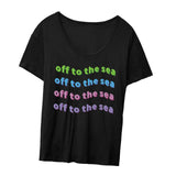 Maxbell Fashion Women Printed T Shirt Soft Female Tee Shirt for Hiking Home Trekking L