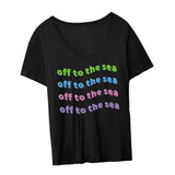 Maxbell Fashion Women Printed T Shirt Soft Female Tee Shirt for Hiking Home Trekking XL