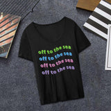 Maxbell Fashion Women Printed T Shirt Soft Female Tee Shirt for Hiking Home Trekking XL