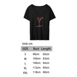 Maxbell Women's Summer T Shirt Graphic Print Short Sleeve Tops for Daily Work Sports S