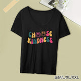 Maxbell Women's T Shirt Soft Comfortable Cute Summer T Shirt for Office Sports Daily S Black