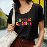 Maxbell Women's T Shirt Soft Comfortable Cute Summer T Shirt for Office Sports Daily L Black