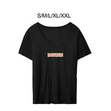 Maxbell Women's Short Sleeve T Shirt Letter Printed Stylish Soft Summer Clothing S