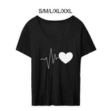 Maxbell Women's Short Sleeve Shirts Short Sleeve Tops for Daily Wear Shopping Street S Black