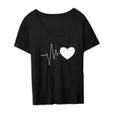 Maxbell Women's Short Sleeve Shirts Short Sleeve Tops for Daily Wear Shopping Street S Black