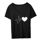 Maxbell Women's Short Sleeve Shirts Short Sleeve Tops for Daily Wear Shopping Street S Black