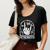 Maxbell Women's T Shirt Basic Tee Casual Female Tee Shirt for Hiking Fishing Camping XXL Black