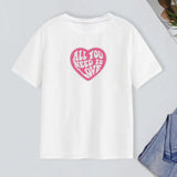 Maxbell Women's T Shirt Round Neck Summer Clothing Trendy Streetwear Pullover Blouse S