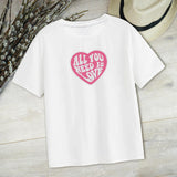 Maxbell Women's T Shirt Round Neck Summer Clothing Trendy Streetwear Pullover Blouse XL