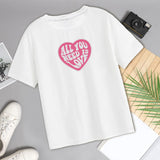 Maxbell Women's T Shirt Round Neck Summer Clothing Trendy Streetwear Pullover Blouse XL