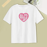 Maxbell Women's T Shirt Round Neck Summer Clothing Trendy Streetwear Pullover Blouse XXL