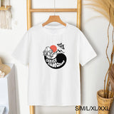 Maxbell Women's T Shirt Fashion Comfortable Graphic Print Classic Clothes Tee Shirts S