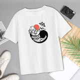 Maxbell Women's T Shirt Fashion Comfortable Graphic Print Classic Clothes Tee Shirts L