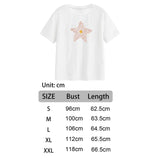 Maxbell Short Sleeve Tops Stylish Clothes Womens T Shirts for Street Shopping Travel S White