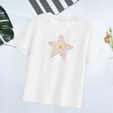 Maxbell Short Sleeve Tops Stylish Clothes Womens T Shirts for Street Shopping Travel S White