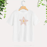 Maxbell Short Sleeve Tops Stylish Clothes Womens T Shirts for Street Shopping Travel S White