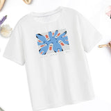 Maxbell Womens T Shirts Round Neck Classic Short Sleeve for Fishing Camping Shopping L White