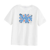 Maxbell Womens T Shirts Round Neck Classic Short Sleeve for Fishing Camping Shopping XXL White