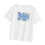 Maxbell Womens T Shirts Round Neck Classic Short Sleeve for Fishing Camping Shopping XXL White