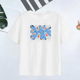 Maxbell Womens T Shirts Round Neck Classic Short Sleeve for Fishing Camping Shopping XXL White