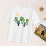 Maxbell Womens T Shirts Soft Printed Stylish Basic Tee for Walking Street Daily Wear M