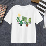 Maxbell Womens T Shirts Soft Printed Stylish Basic Tee for Walking Street Daily Wear M