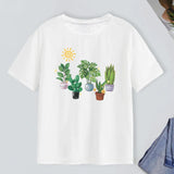 Maxbell Womens T Shirts Soft Printed Stylish Basic Tee for Walking Street Daily Wear XXL