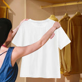 Maxbell Women's T Shirt Summer Short Sleeve Summer Tops for Daily Wear Street Hiking XL White