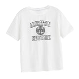 Maxbell Women Letter Printed T Shirt Round Neck Tee for Camping Backpacking Climbing M